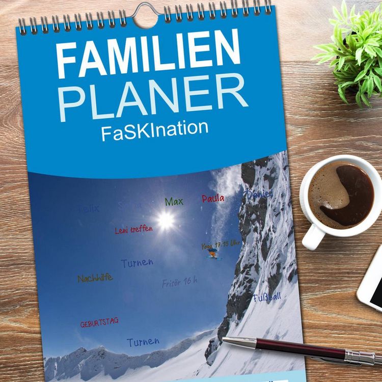 Produktbild: Familienplaner 2026 - Faskination mit 5 Spalten (Wandkalender, 21 x 45 cm) CALVENDO