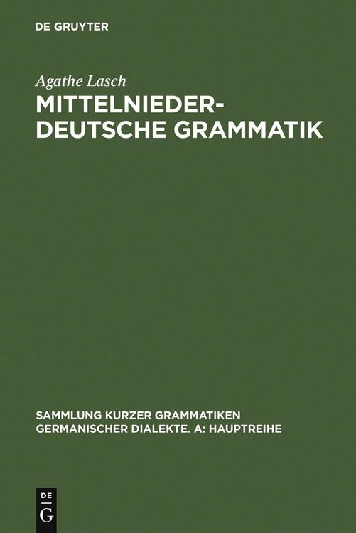 Produktbild: Mittelniederdeutsche Grammatik