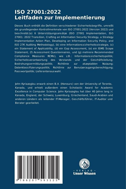 Produktbild: ISO 27001:2022 Leitfaden zur Implementierung