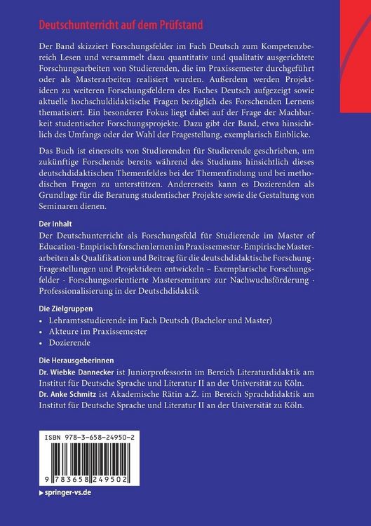 Produktbild: Deutschunterricht auf dem Pr&uuml;fstand