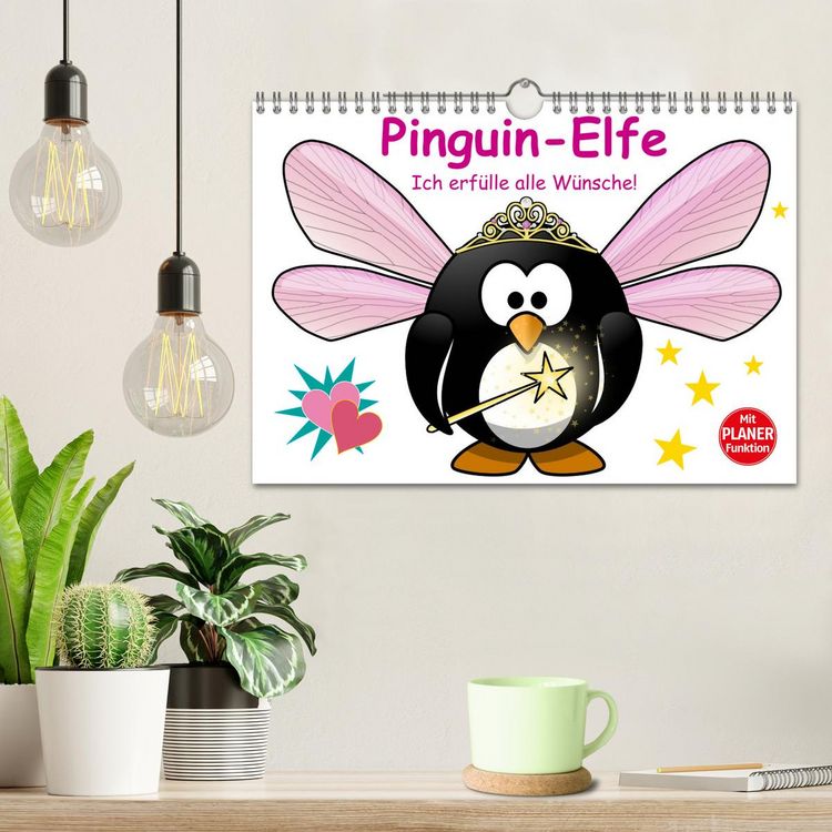 Produktbild: Pinguin-Elfe (Wandkalender 2026 DIN A4 quer), CALVENDO Monatskalender