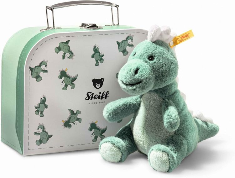 Produktbild: Steiff 067280 - Joshi Baby T-Rex im Koffer, mintgr&uuml;n, 16 cm, Dino-Pl&uuml;schtier