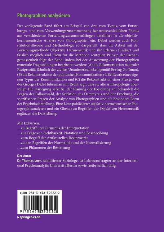 Produktbild: Photographien analysieren
