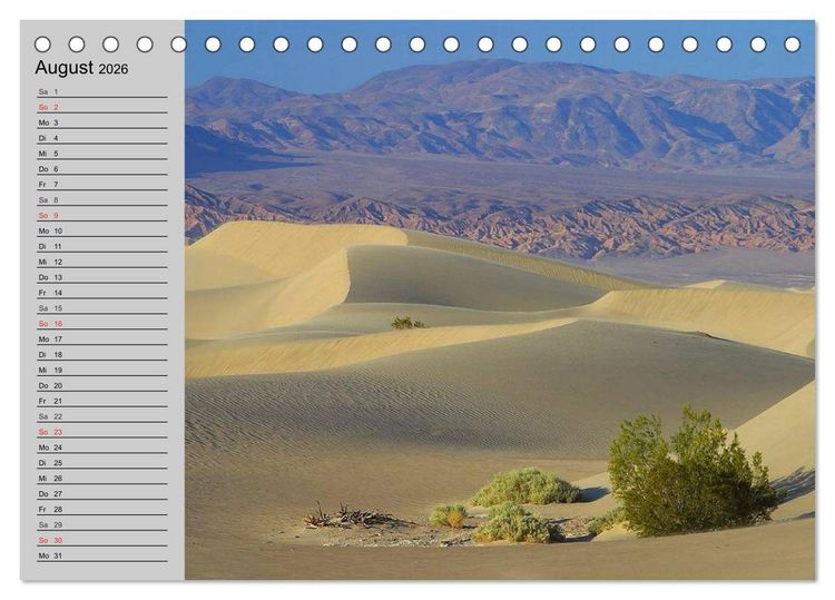 Produktbild: Kalifornien. Die goldene Westk&uuml;ste (Tischkalender 2026 DIN A5 quer), CALVENDO Monatskalender