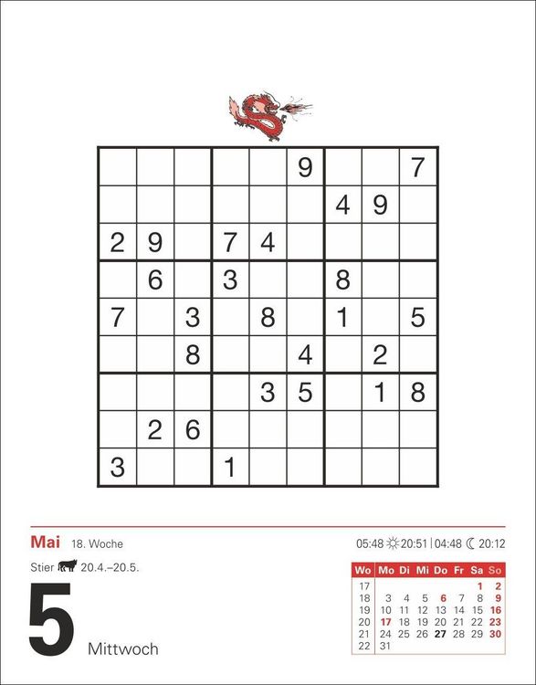 Produktbild: Sudoku Tagesabrei&szlig;kalender 2027 - Das Kult-R&auml;tsel aus Japan