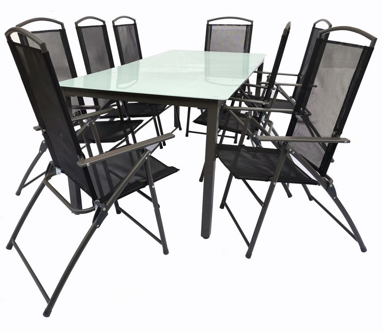 Produktbild: 9-tlg Sitzgruppe Gartenm&ouml;bel Tisch St&uuml;hle Set 189M