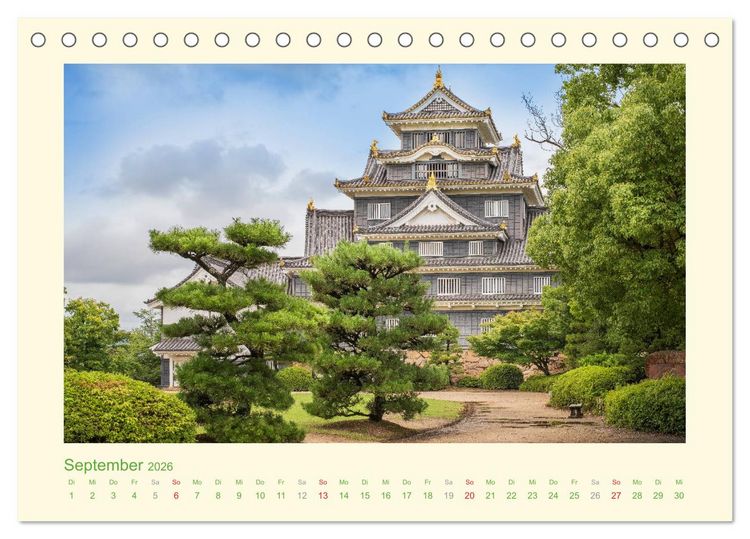Produktbild: Eine Reise durch Japan (Tischkalender 2026 DIN A5 quer), CALVENDO Monatskalender