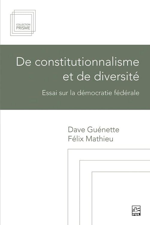 Produktbild: De constitutionnalisme et de diversit&eacute;