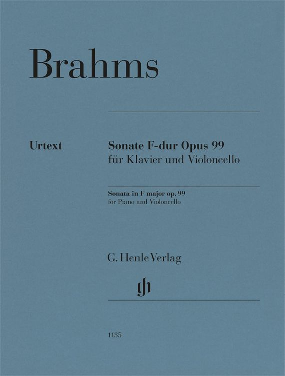 Produktbild: Johannes Brahms - Violoncellosonate F-dur op. 99