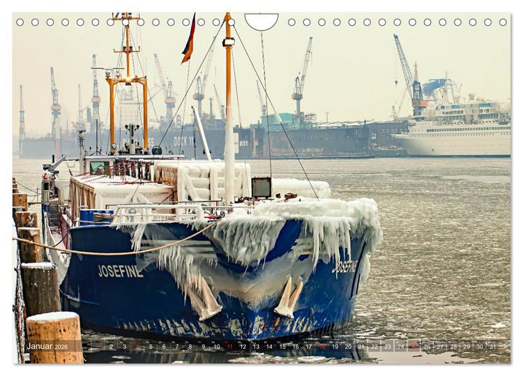 Produktbild: Hamburg Hafen (Wandkalender 2026 DIN A4 quer), CALVENDO Monatskalender