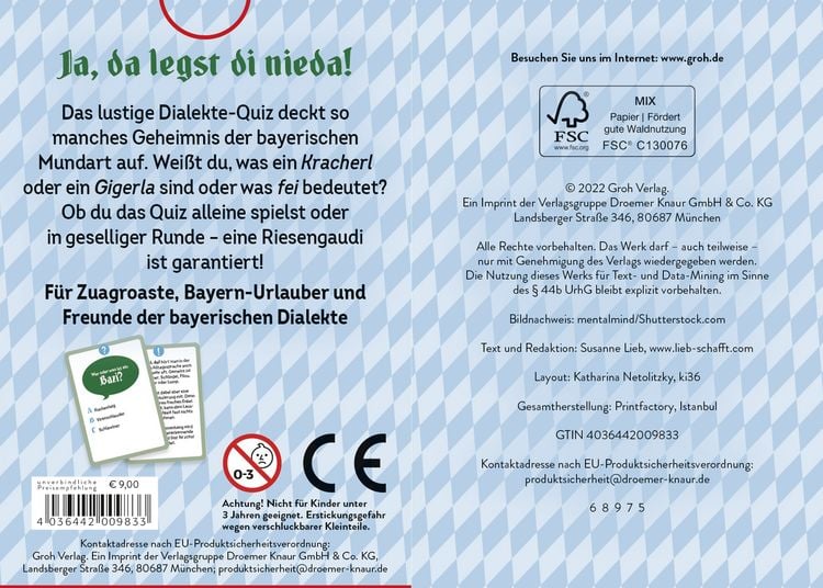 Produktbild: Gria&szlig; di! Das bayerische Dialekte-Quiz