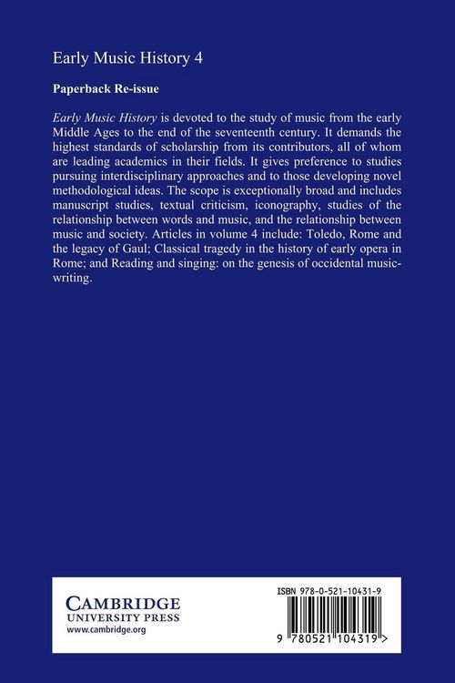 Produktbild: Early Music History