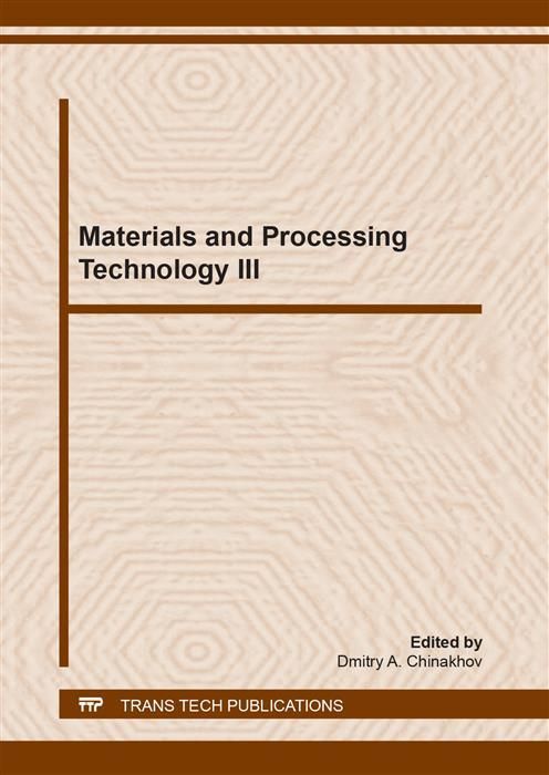 Produktbild: Materials and Processing Technology III