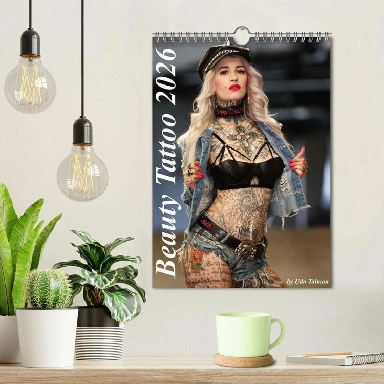 Produktbild: Beauty Tattoo 2026 (Wandkalender 2026 DIN A4 hoch), CALVENDO Monatskalender