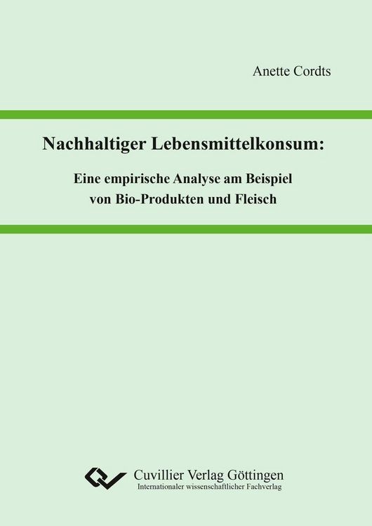 Produktbild: Nachhaltiger Lebensmittelkonsum
