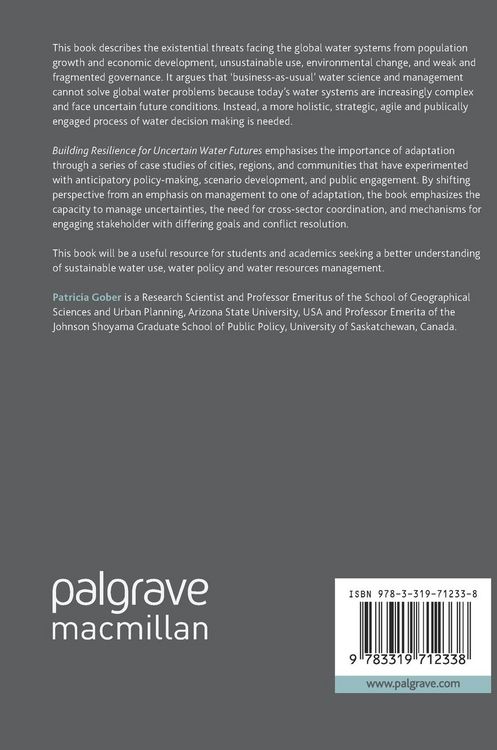 Produktbild: Building Resilience for Uncertain Water Futures