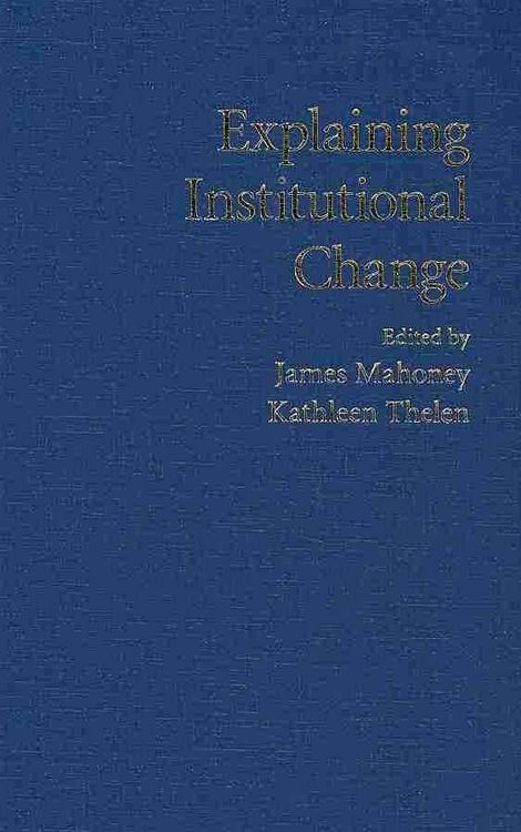Produktbild: Explaining Institutional Change