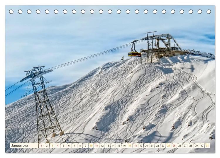 Produktbild: Abenteuer Seilbahn (Tischkalender 2026 DIN A5 quer), CALVENDO Monatskalender