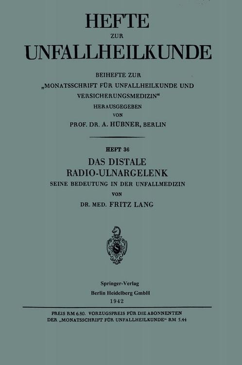 Produktbild: Das Distale Radio-Ulnargelenk