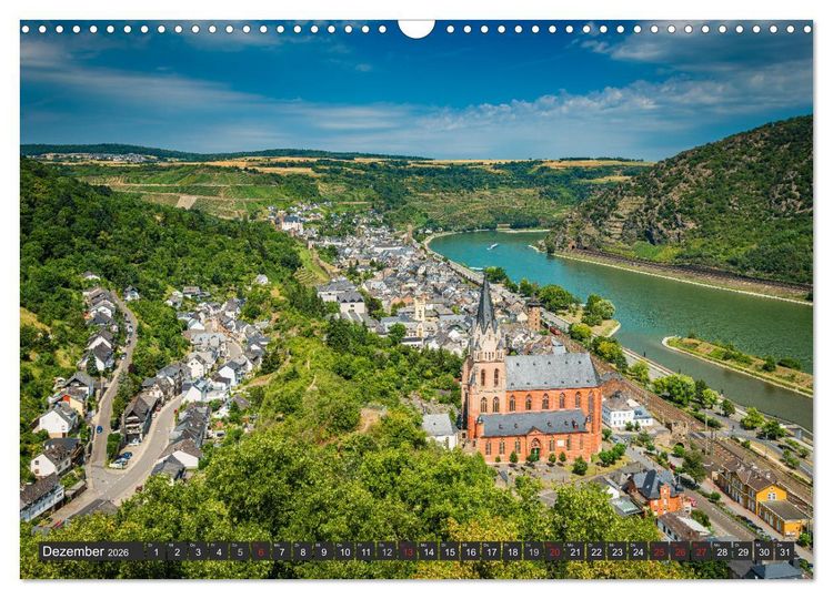 Produktbild: Oberwesel - Stadt der T&uuml;rme (Wandkalender 2026 DIN A3 quer), CALVENDO Monatskalender