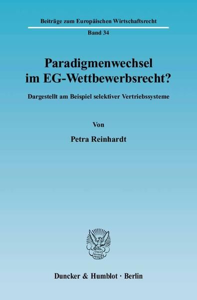 Produktbild: Paradigmenwechsel im EG-Wettbewerbsrecht?