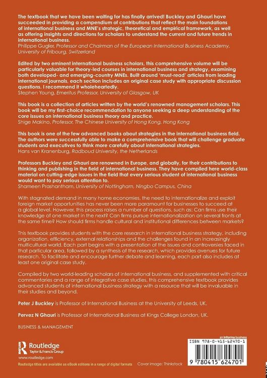 Produktbild: International Business Strategy