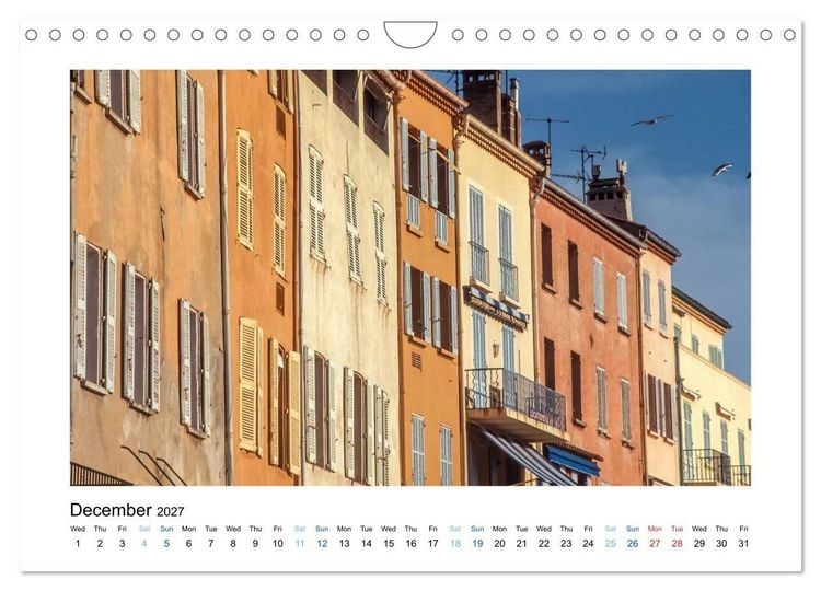 Produktbild: French Riviera The Light of the Blue Coast (Wall Calendar 2027 DIN A4 landscape), CALVENDO 12 Month Wall Calendar