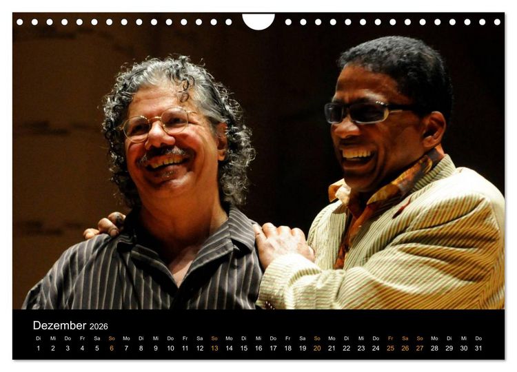 Produktbild: Jazz Pianisten 2026 (Wandkalender 2026 DIN A4 quer), CALVENDO Monatskalender