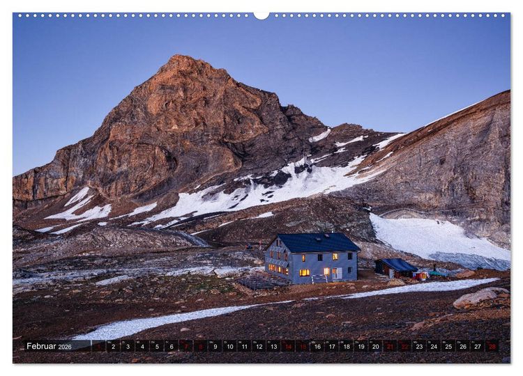 Produktbild: H&uuml;ttenzauber: Bergh&uuml;tten in den Alpen (hochwertiger Premium Wandkalender 2026 DIN A2 quer), Kunstdruck in Hochglanz