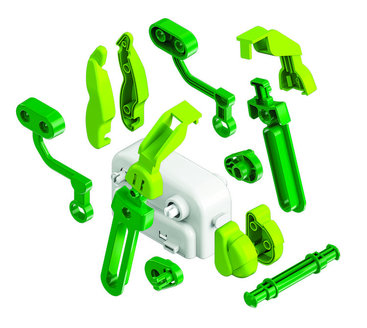Produktbild: Experimentierset Galileo Action Roboter Climber gr&uuml;n/wei&szlig;
