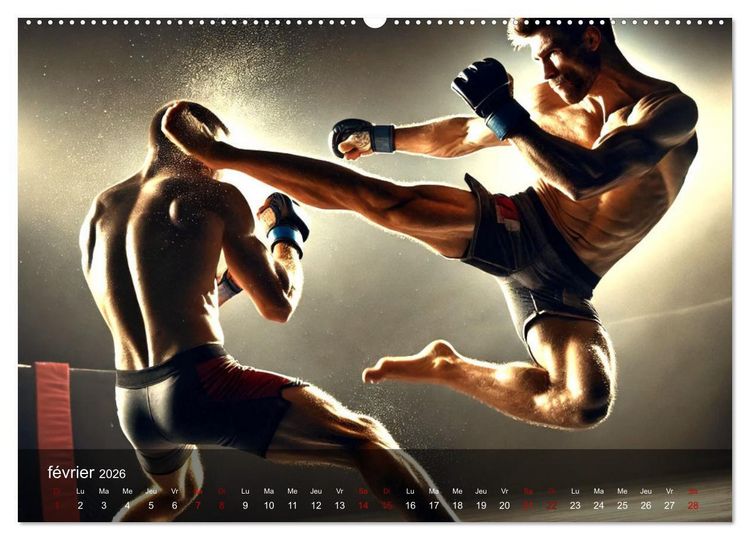 Produktbild: MMA - Mixed Martial Arts France (Calendrier mural 2026 DIN A2 vertical) calendrier de bureau