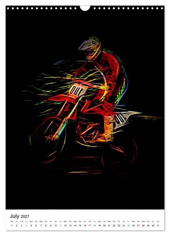 Produktbild: Electrifying Motorcross (Wall Calendar 2027 DIN A3 portrait), CALVENDO 12 Month Wall Calendar