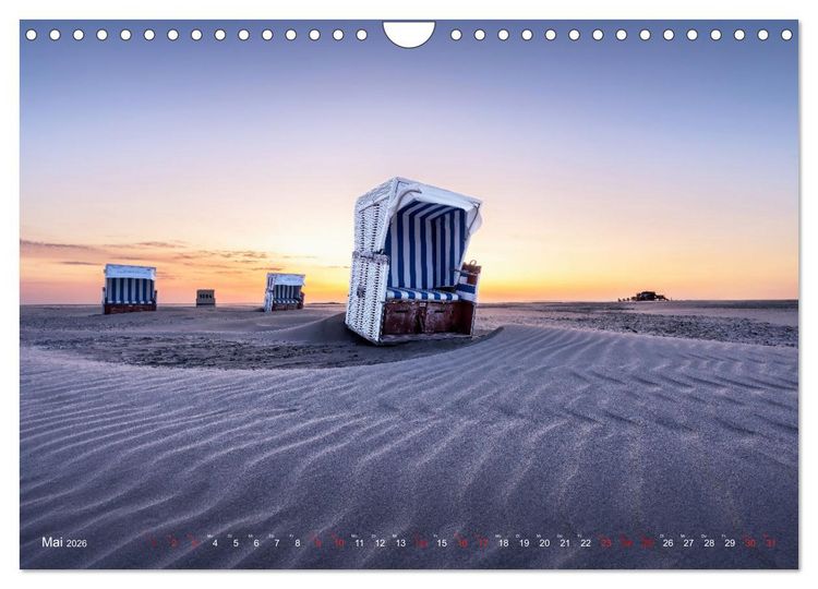 Produktbild: Nordseeurlaub in St. Peter-Ording (Wandkalender 2026 DIN A4 quer), CALVENDO Monatskalender
