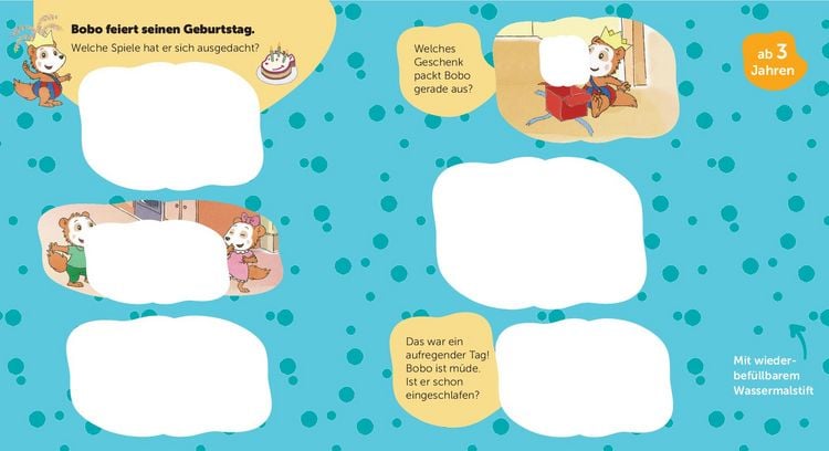 Produktbild: Bobo Siebenschl&auml;fer Mein Wassermalbuch