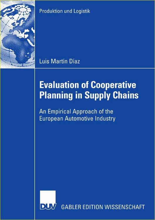 Produktbild: Evaluation of Cooperative Planning in Supply Chains