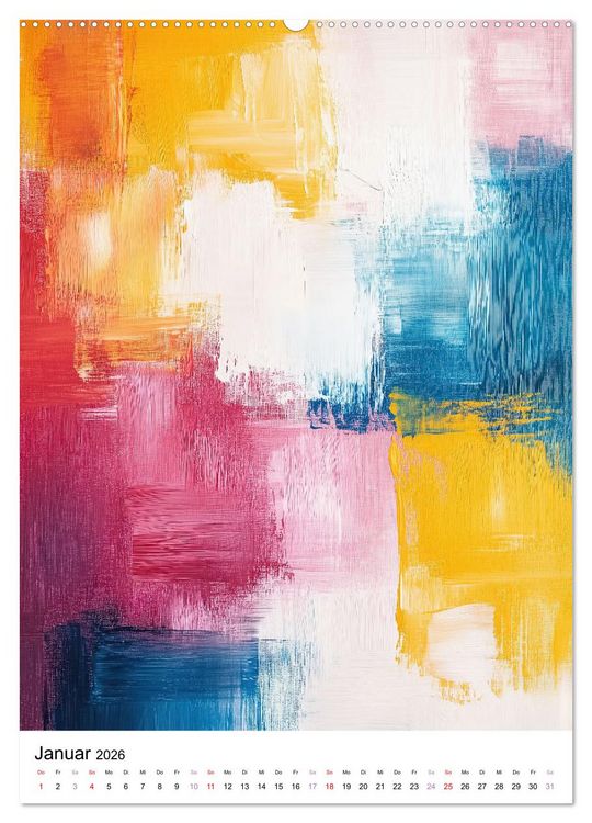Produktbild: KI-Kunstwerke (hochwertiger Premium Wandkalender 2026 DIN A2 hoch), Kunstdruck in Hochglanz