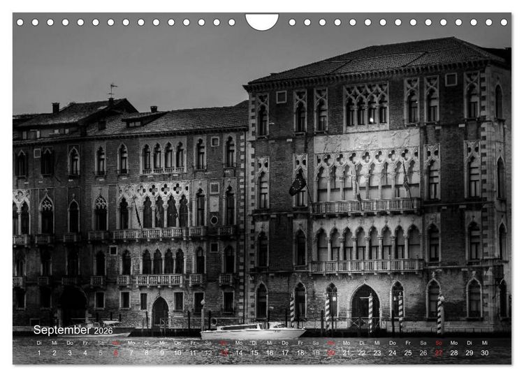 Produktbild: Venedig - Licht und Schatten (Wandkalender 2026 DIN A4 quer), CALVENDO Monatskalender