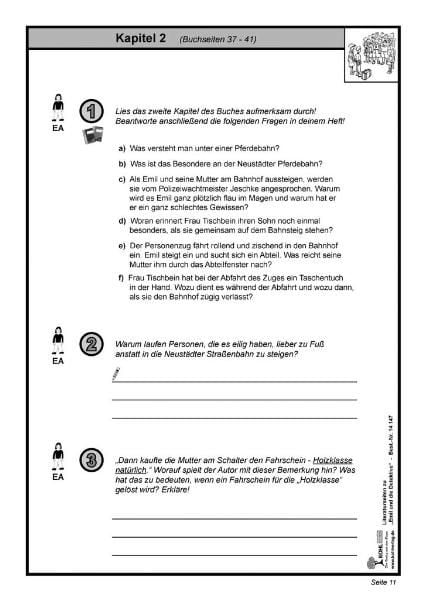 Emil Und Die Detektive Lesetagebuch Lösungen Emil und die Detektive / Literaturseiten - Grundschule Schulbuch - 978