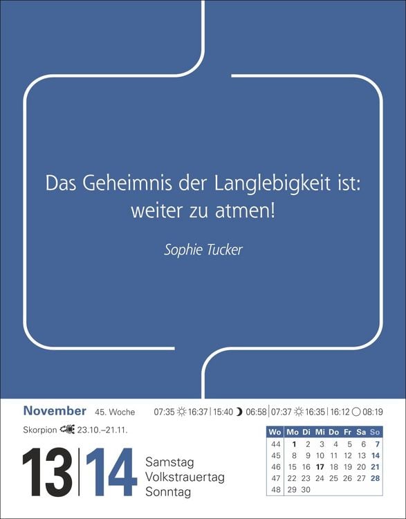 Produktbild: Zitate Tagesabrei&szlig;kalender 2027