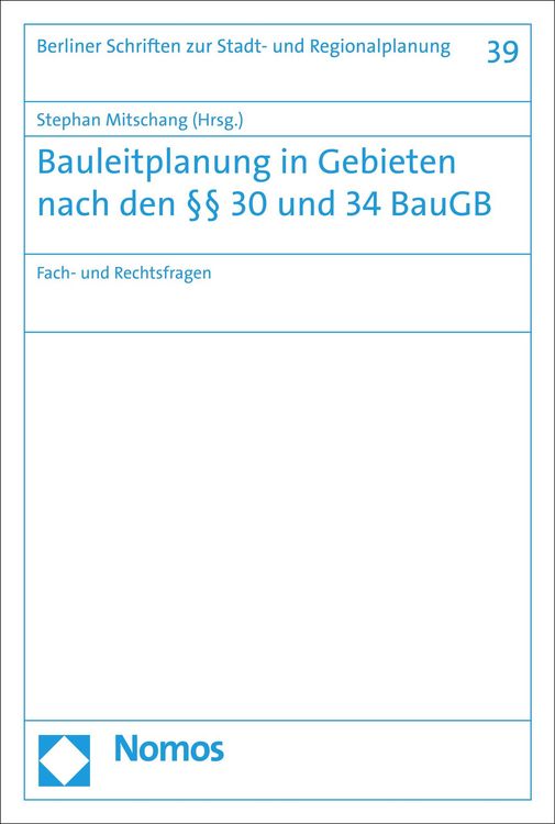 Produktbild: Bauleitplanung in Gebieten nach den &sect;&sect; 30 und 34 BauGB