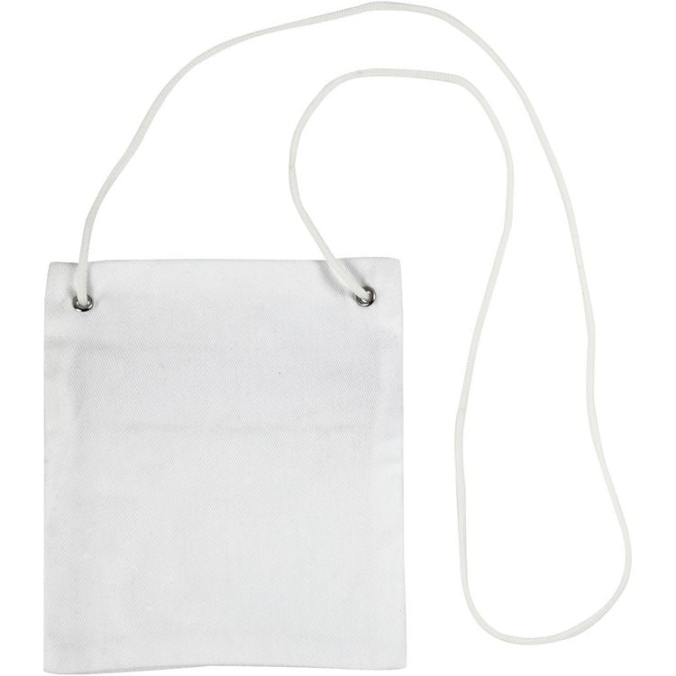 Produktbild: Creativ Company Brustbeutel, Gr&ouml;&szlig;e 13x15 cm, 210 g, Wei&szlig;, 1 Stk