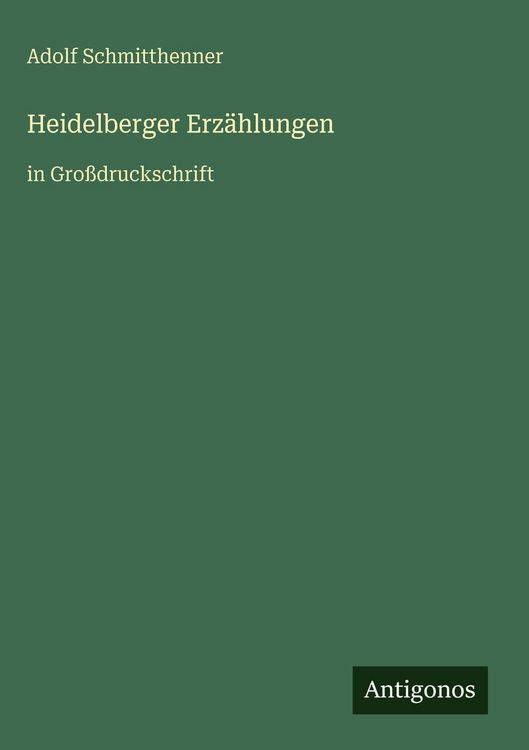 Produktbild: Heidelberger Erz&auml;hlungen
