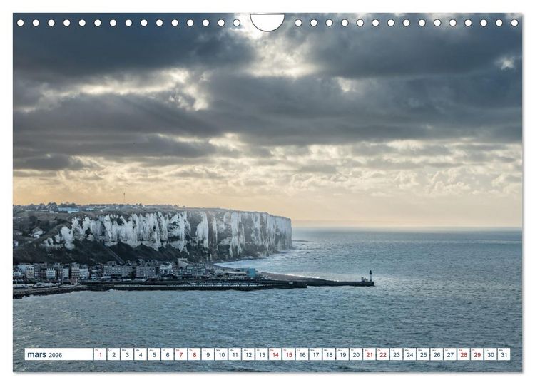Produktbild: La c&ocirc;te picarde Le long des falaises (Calendrier mural 2026 DIN A4 vertical), CALVENDO calendrier mensuel