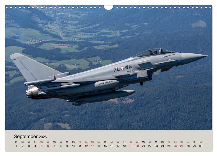 Produktbild: Kampfjet Eurofighter Typhoon (Wandkalender 2026 DIN A3 quer), CALVENDO Monatskalender