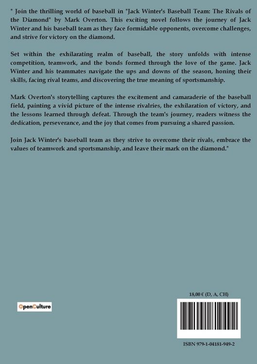 Produktbild: Jack Winter's Baseball Team Or The Rivals of the Diamond