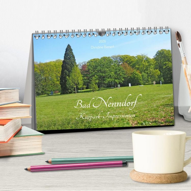 Produktbild: Bad Nenndorf, Kurpark-Impressionen (Tischkalender 2026 DIN A5 quer), CALVENDO Monatskalender