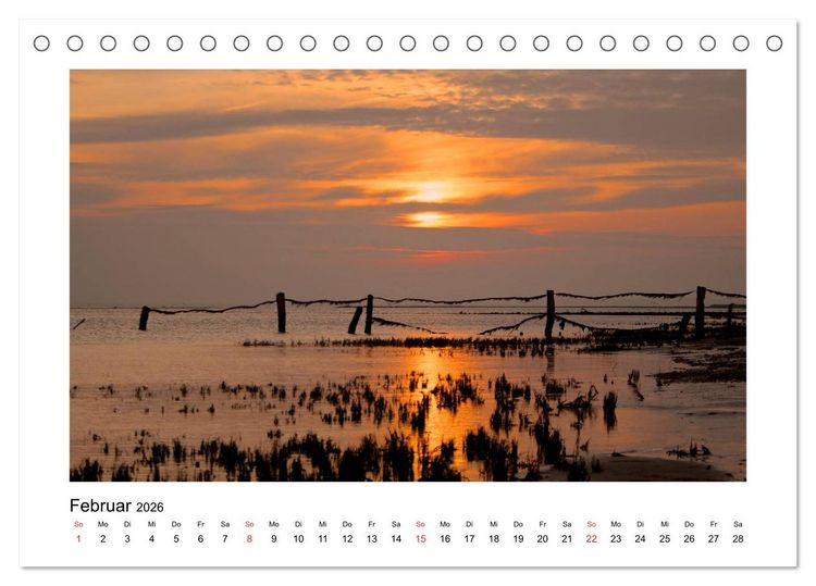 Produktbild: Sylt - Tage am Meer (Tischkalender 2026 DIN A5 quer), CALVENDO Monatskalender