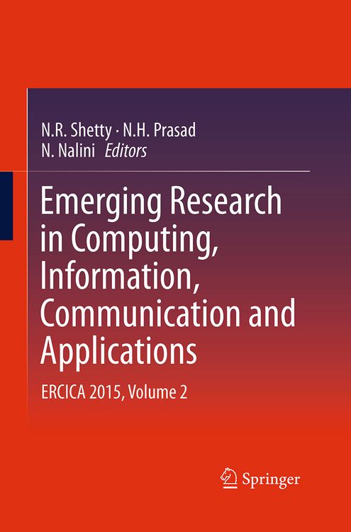 Produktbild: Emerging Research in Computing, Information, Communication and Applications