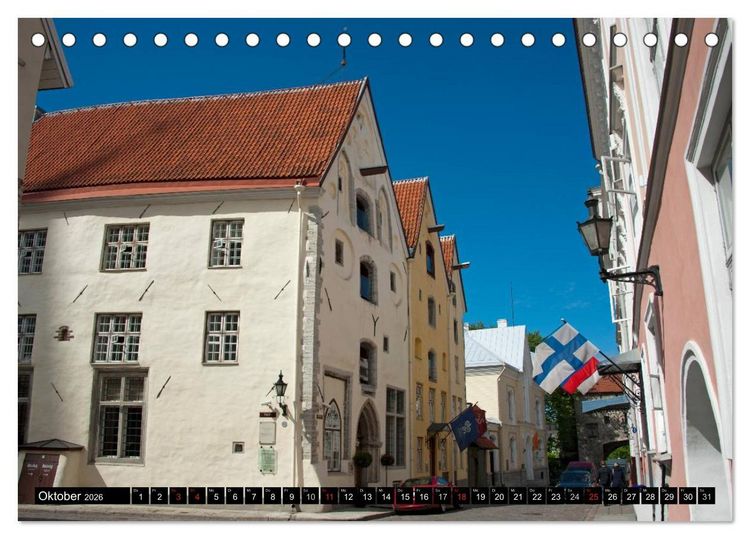Produktbild: Hauptst&auml;dte des Baltikums (Tischkalender 2026 DIN A5 quer), CALVENDO Monatskalender