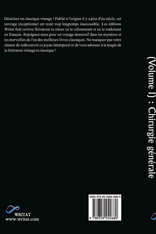Produktbild: Manuel de chirurgie (Volume I)